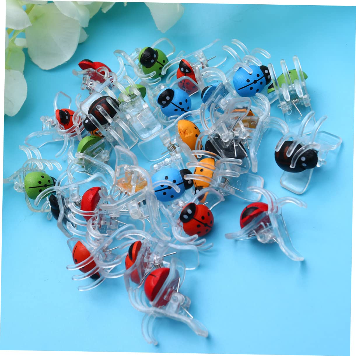 Supvox 3 Sets Mit 30 Marienkäfer-Clips Feste Clips Für Orchideenranken Kunststoff-pfropfclips Für Den Garten Sicher Und Robust Zur Pflanzenunterstützung 60 Stück * 3