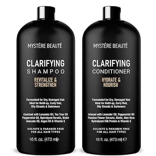 Juego de champú y acondicionador aclarador, hidratante, calmante y elimina la acumulación, para todo tipo de cabello, limpieza aclaradora para
