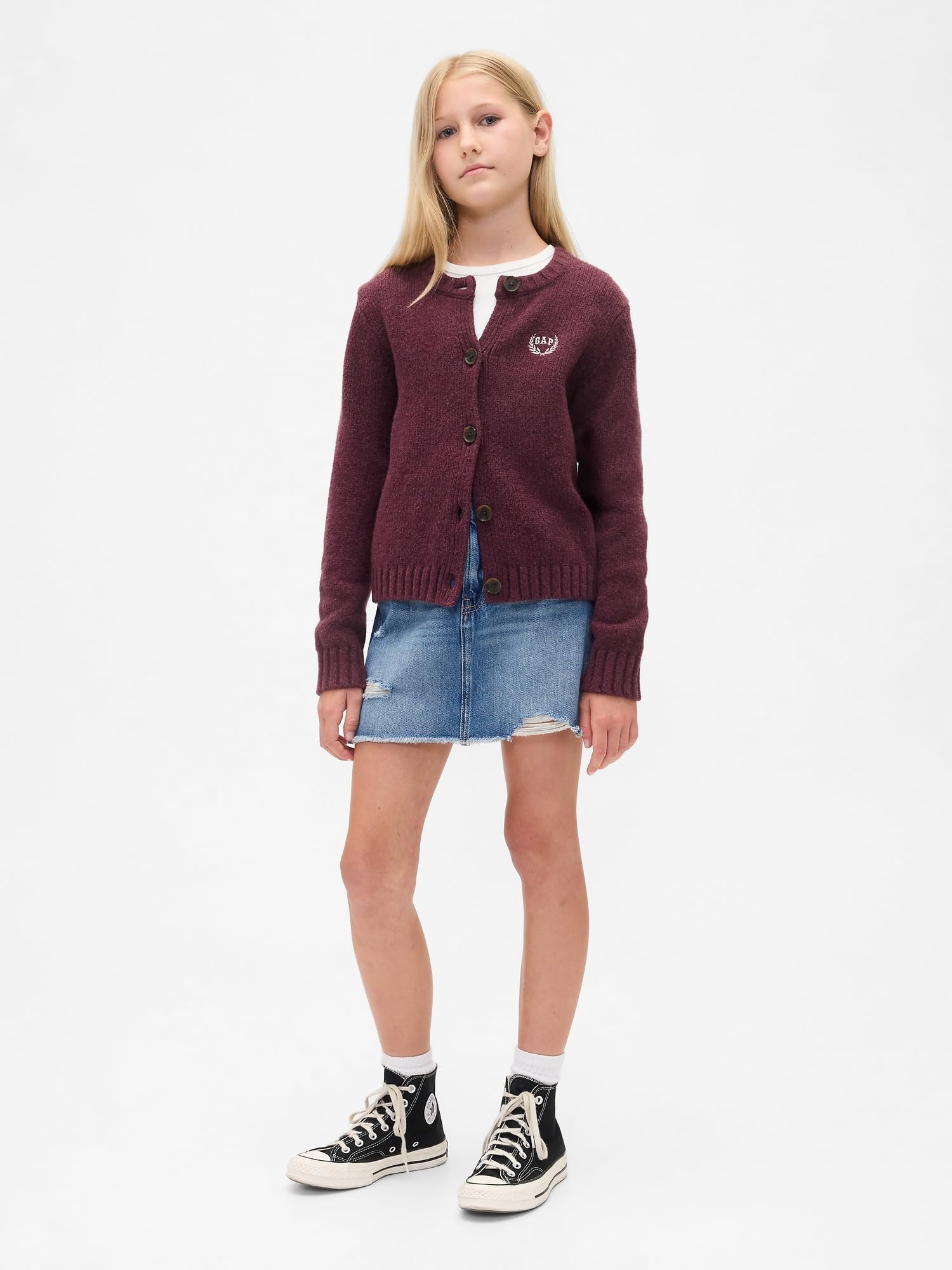 Gap Cárdigan con logotipo para niñas