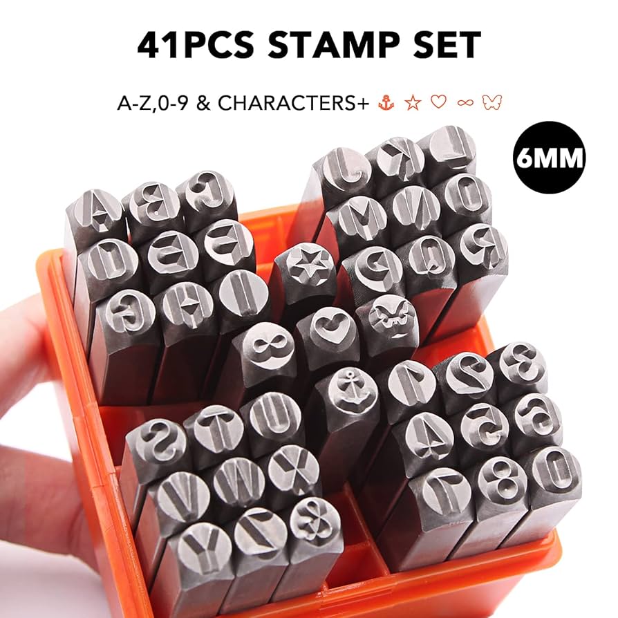 Amazon.com: Tlimus 41-Piece Number & Letter Metal Stamping