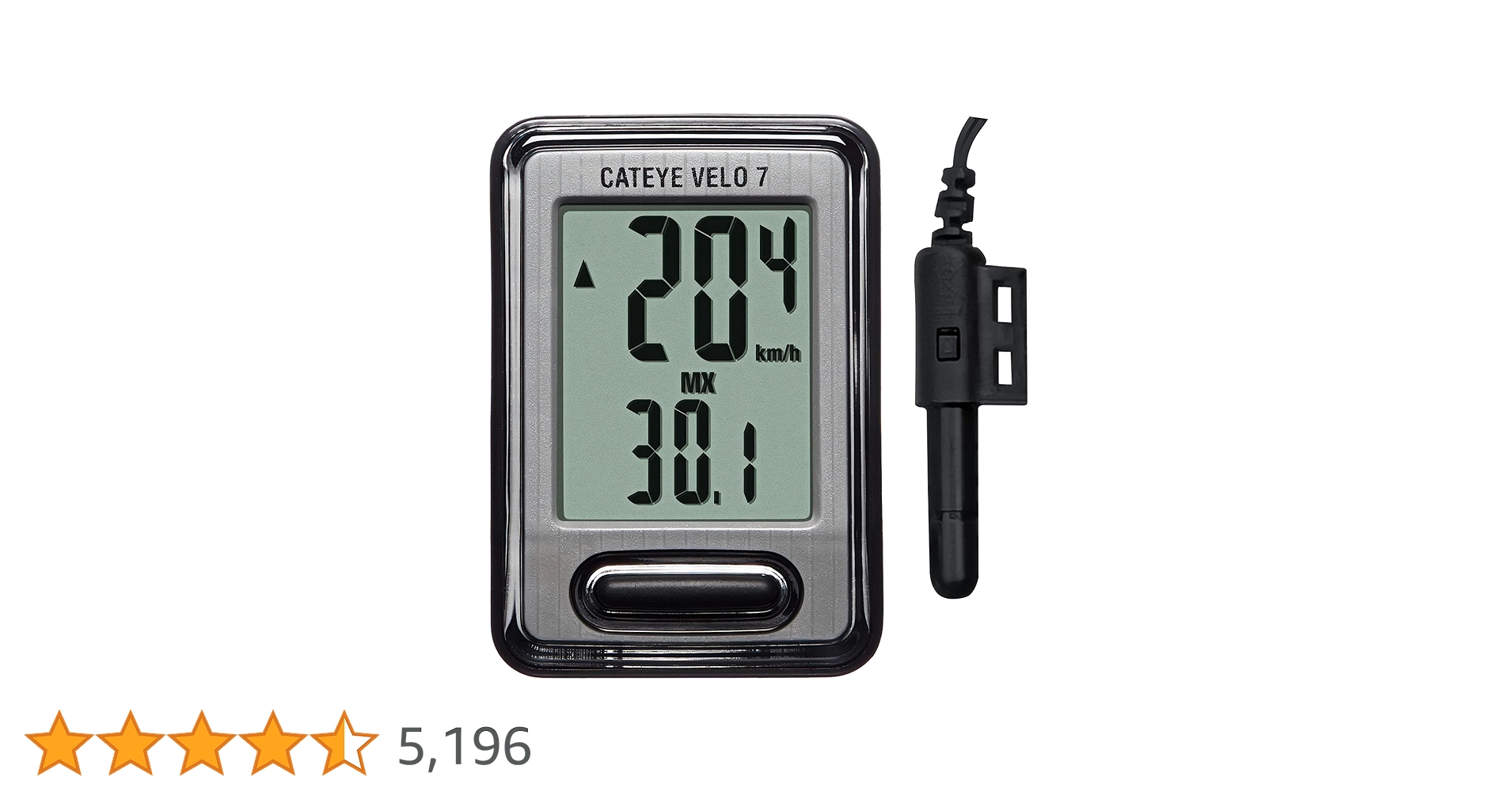 その他 Vello MPH-100 CatEye Velo 7 Bike Computer with Odometer and Speedometer