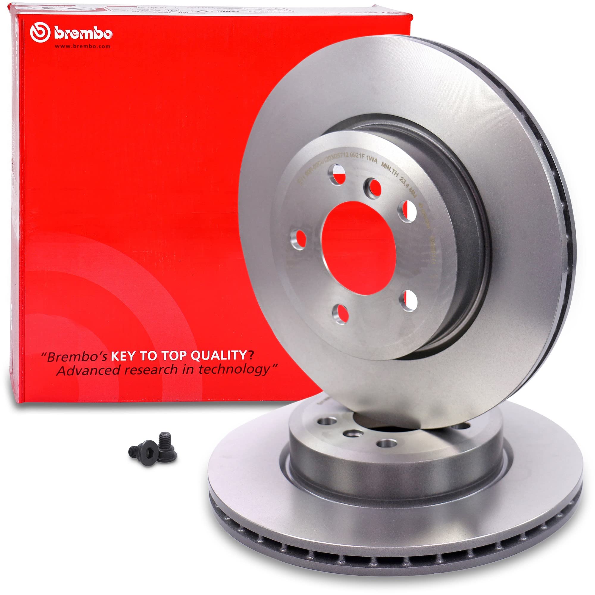 BREMBO Set di freni Coated Disc Line incl. dischi freno anteriori Ø 325 mm ventilati + posteriori Ø mm + pastiglie freno anteriori e posteriori + ganasce freno a mano Compatibile con BMW X3 (E83)