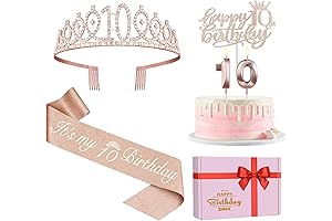 10th Birthday Decorations for Girls Turn 10 Years Old