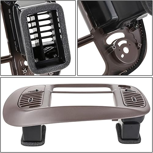 Miniatura 4 de DNA MOTORING Bisel de panel de salpicadero estilo OE compatible con Ford F150 97-03  04 F150 Heritage  97-02 Expedition 4WD, marrón, ZTL-Y-0306-BR