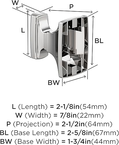 Vista 236 de Amerock BH36012BBZ - Toallero dorado champán Accesorio de baño Highland Ridge 7-7/16 pulgadas (7.441 in) de longitud Toallero de mano