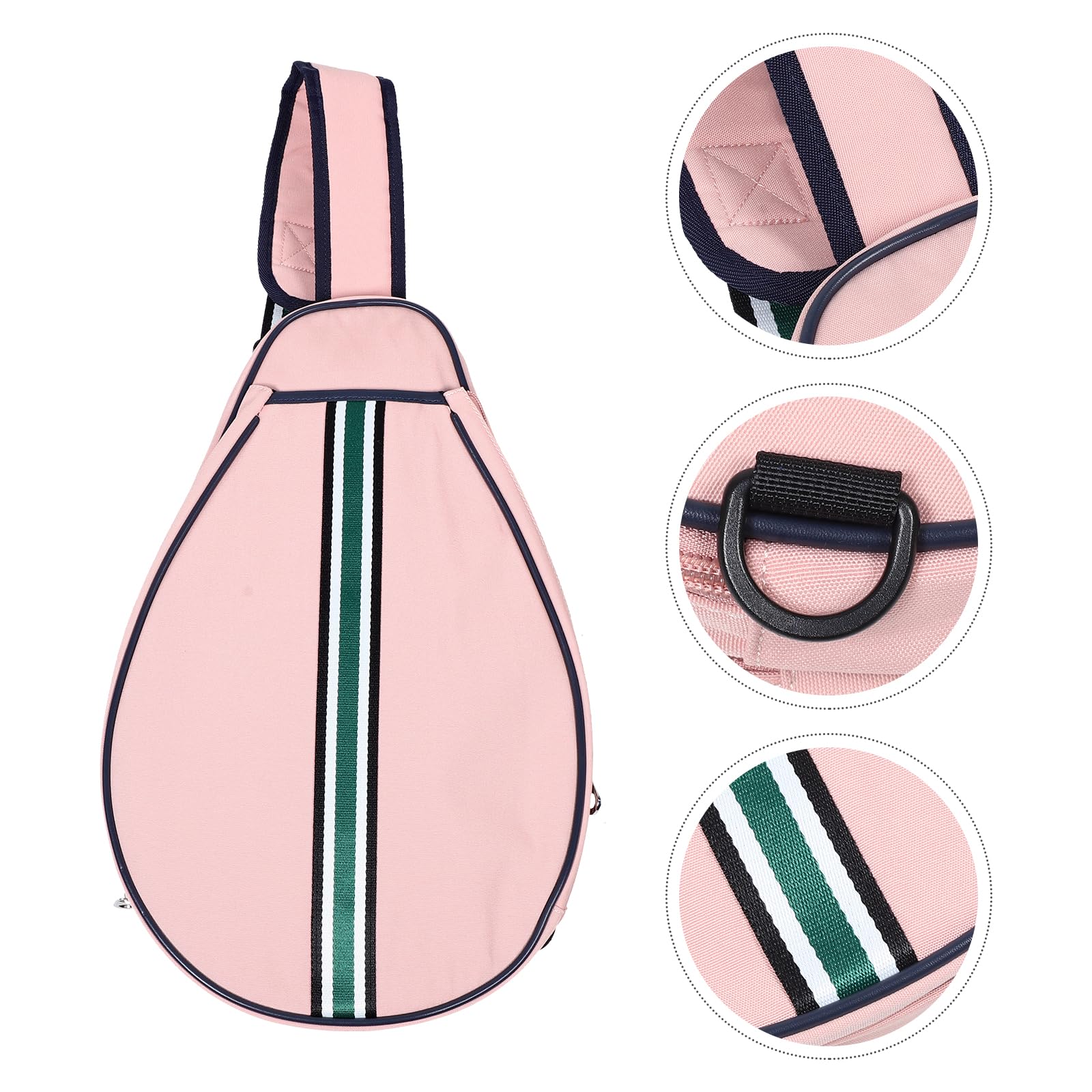 Gatuida Bolsa para Raqueta de Bádminton para Mujer, Bandolera Ajustable Hombro, Color Rosa, Funda Deportiva, Compatible Raquetas de Tenis y Bádminton para Entrenamiento y Competición