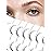 Anime Lashes Wispy False Eyelashes Natural Look 12MM Strip Lashes Thin Band False Lashes 3D Volume Fake Eyelashes 7 Pair C Curl Lash Pack Siligli