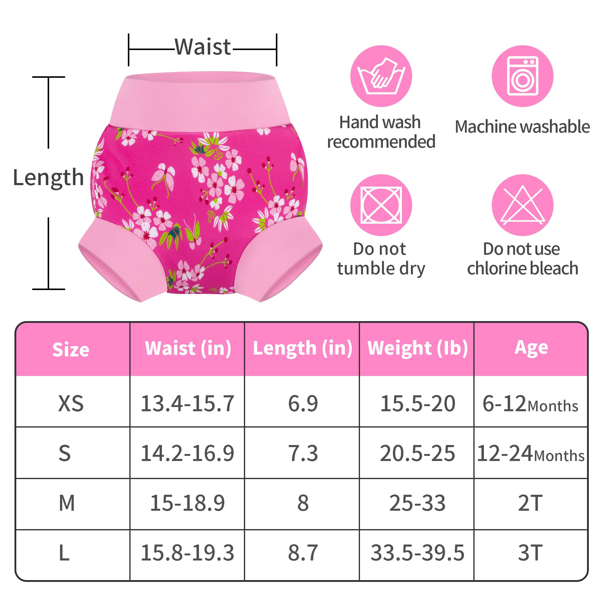 Snapklik.com : BIG ELEPHANT Swim Diapers - 3 Pieces Of Reusable And ...