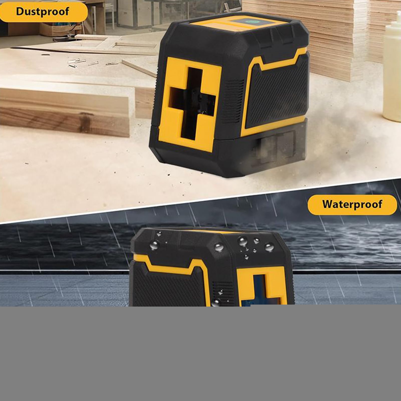 Nivel Láser Cruzado Ajustable Soporte de Aluminio para Nivel Láser Cruzado | Kit de Alineación para Instalación de Muebles Ventanas Suelos Paredes Áreas Exteriores