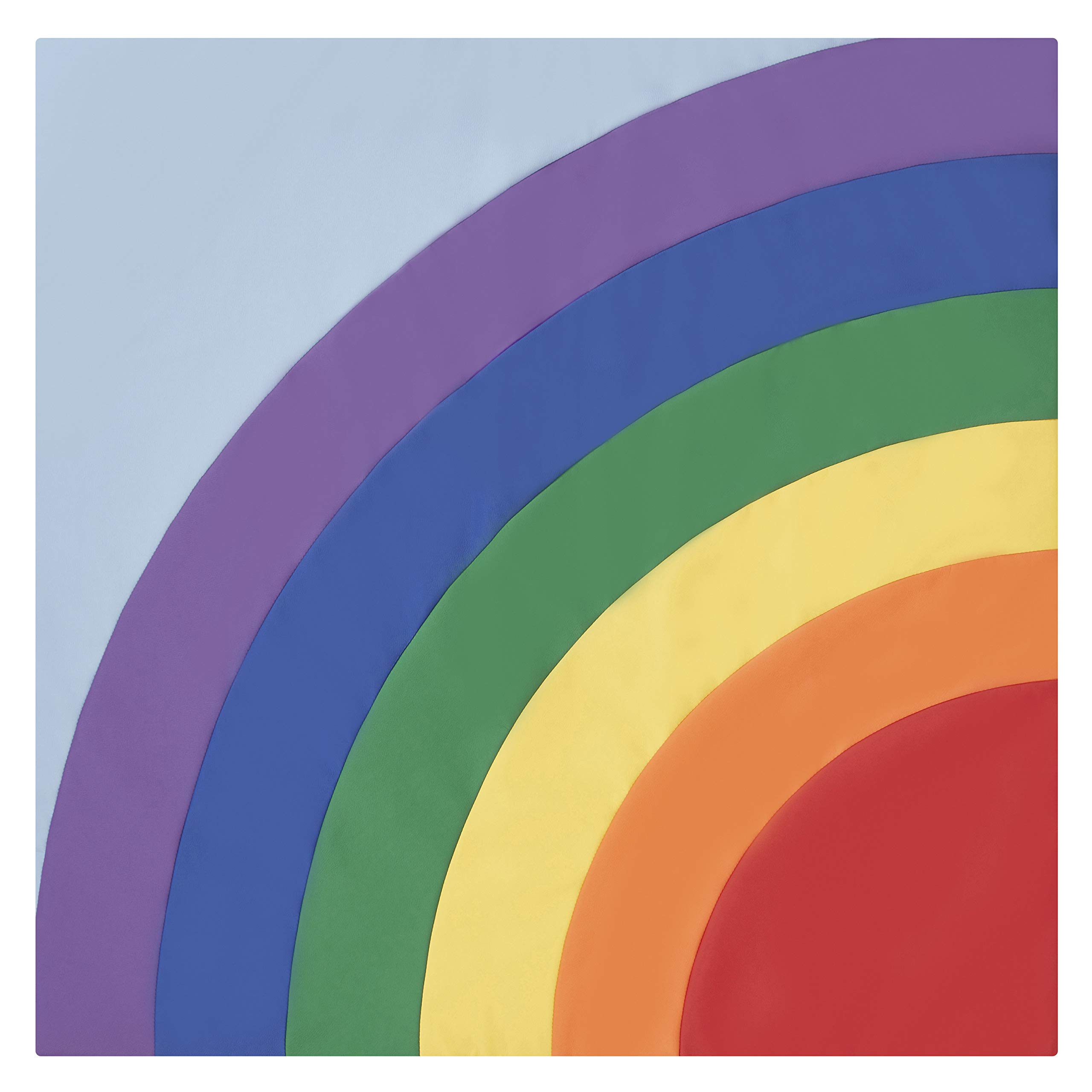 Factory Direct Partners 10393-AS SoftScape Rainbow Activity Mat for Infants and Toddlers, Tummy Time for Babies, Colorful Soft Foam Play - Assorted