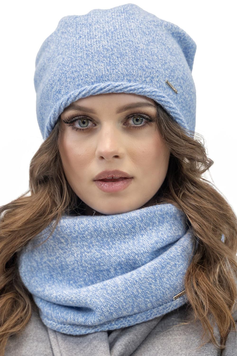 Vivisence Bufanda Redonda Para Mujeres Clásica Con Diseño Melange Hecha De Cálido Hilo De Lana Con Pliegue Doble Y Detalles Elegantes Ideal Para Protegerse Del Frío En Invierno