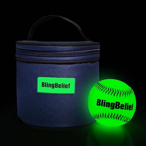 Miniatura 9 de Béisbol súper brillante que brilla en la oscuridad, pelota de fútbol, voleibol, fútbol, béisbol luminoso iluminado, fútbol de tamaño y peso