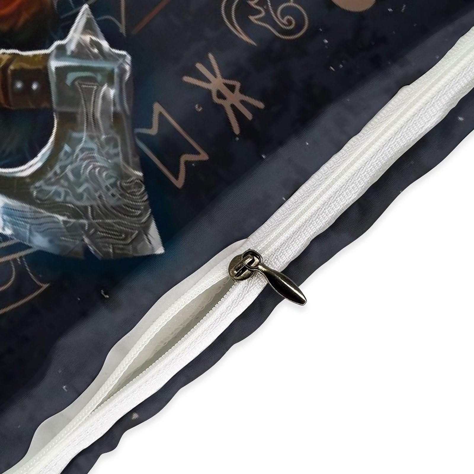 LDZDGD Viking Duvet Cover Queen, Norse Totem Symbols Pattern Quilt Cover, Farmhouse Rustic Bedding Comforter Sets (Color : Valkyrie, Size : 229 x 229CM): 229 x 229CM Valkyrie