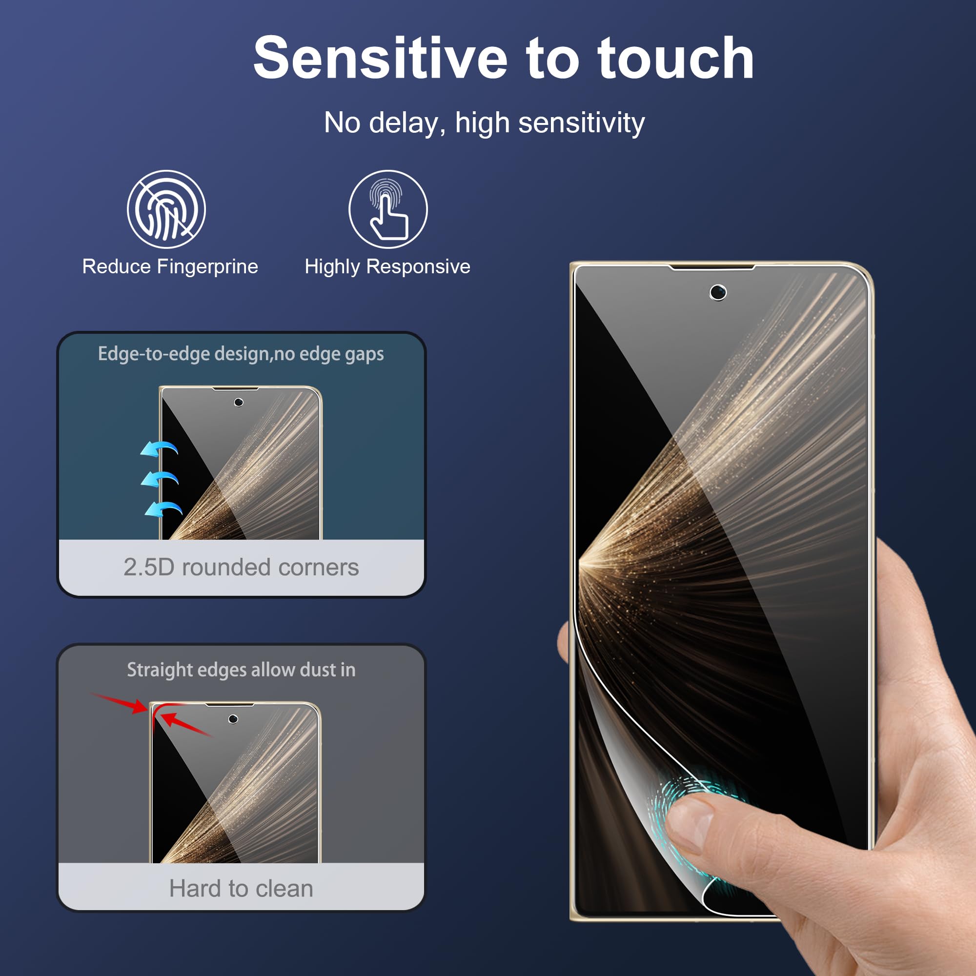 TMahhbid 2 Stück Hydrogel Film Schutzfolie für Honor Magic 8 PRO 5g (6.71), Hydrogel Folie Klar HD Weich TPU Displayschutzfolie [Hochempfindliche TMahhbid 2 Stück Hydrogel Film Schutzfolie für Honor Magic 8 PRO 5g (6.71), Hydrogel Folie Klar HD Weich TPU Displayschutzfolie [Hochempfindliche