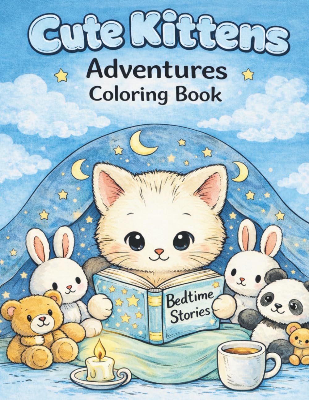 Cute Kittens Adventures Coloring Book: Livro de Colorir - Cute Kittens Adventures Coloring Book