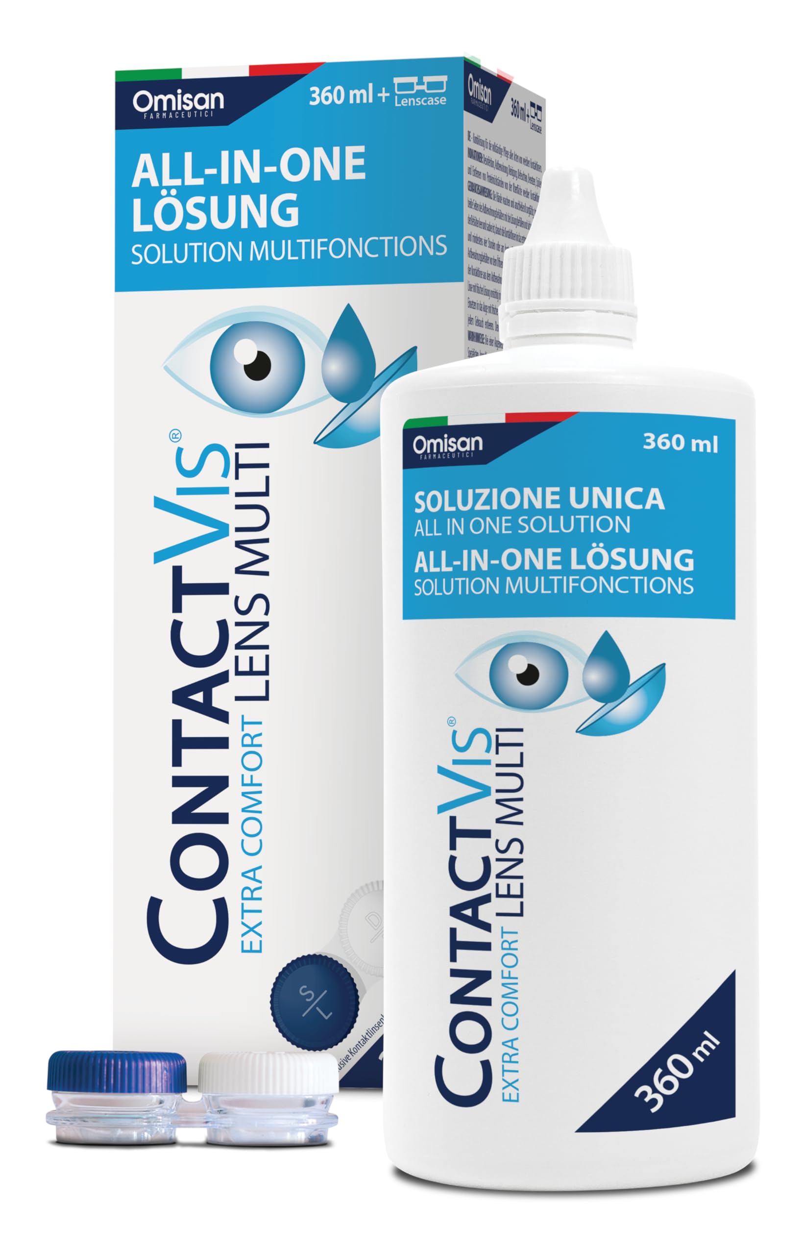 Soluzione Unica per Lenti a Contatto - 360 ml + Portalenti incluso