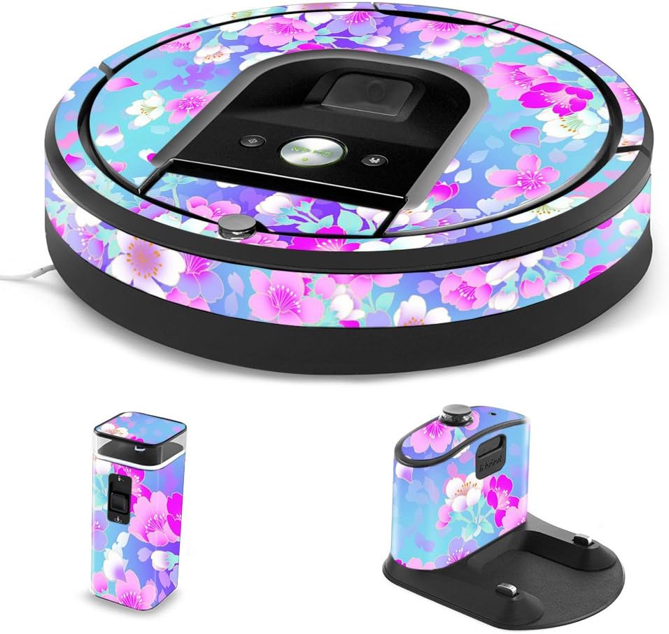 MightySkins Skin Compatible with iRobot Roomba 960 Robot Vacuum - in Bloom | Protective, Durable, and Unique Vinyl Decal wrap Cover | Easy to Apply, Remove, and Change Styles | Made in The USA