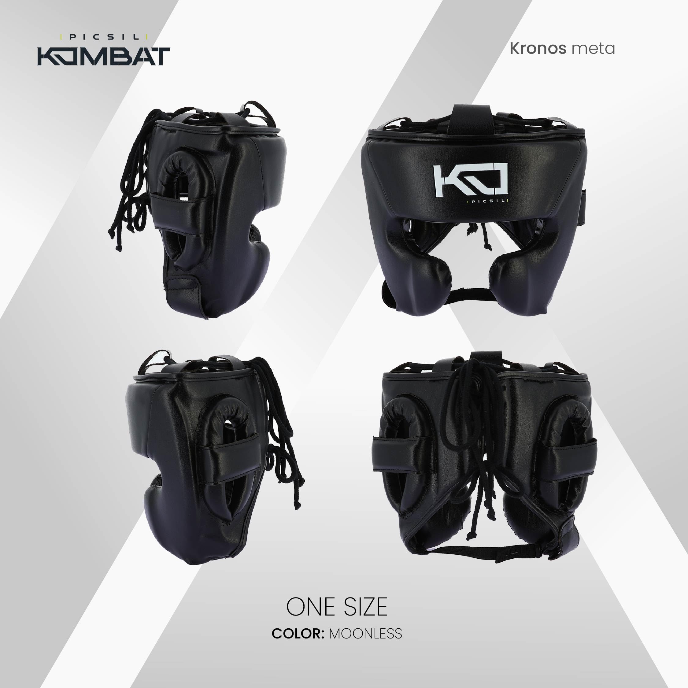 Picsil Kombat Kronos Meta Kask bokserski, Kask bojowy do sztuk walki, takich jak MMA, Muay Thai, Kickboxing, Regulowany rozmiar