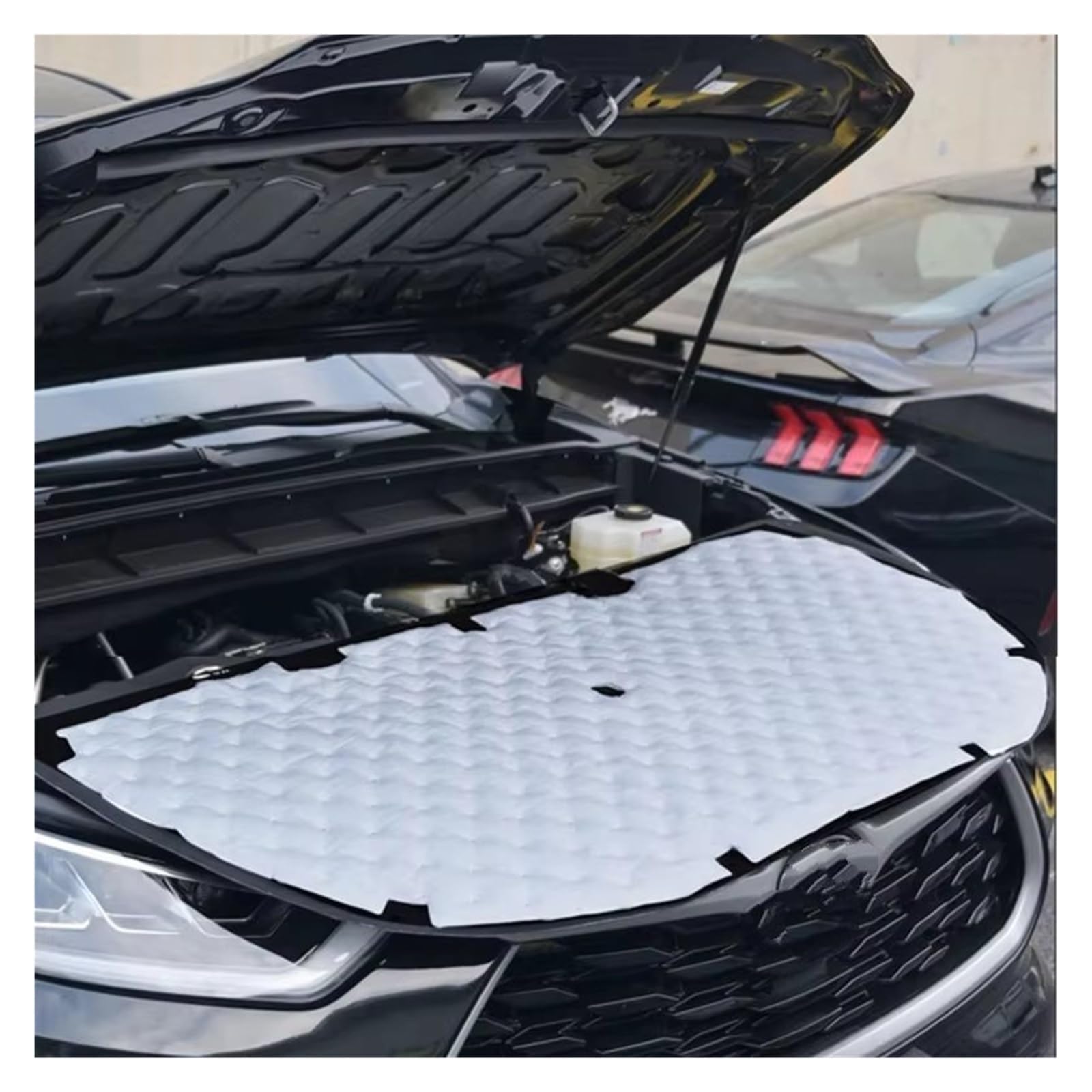 Cuscinetto isolante termico e acustico Per Toyota Per Highlander XU70 2020-2025 Cofano anteriore Isolamento acustico del motore Pad in cotone Copertura insonorizzata termico Zerbino