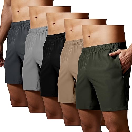 Pantalones cortos de entrenamiento y running para hombre de GYM REVOLUTION