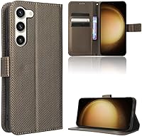 Vista 90 de Case for Honor X7a - Funda de piel sintética con tapa para Honor X7a RKY-LX2, color marrón