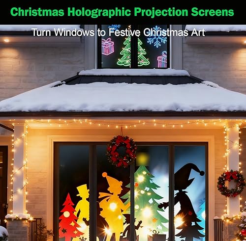 Miniatura 2 de Pantalla de proyección trasera holográfica pantalla de proyección de interior plegable y portátil antiarrugas para proyectar videos de Halloween y