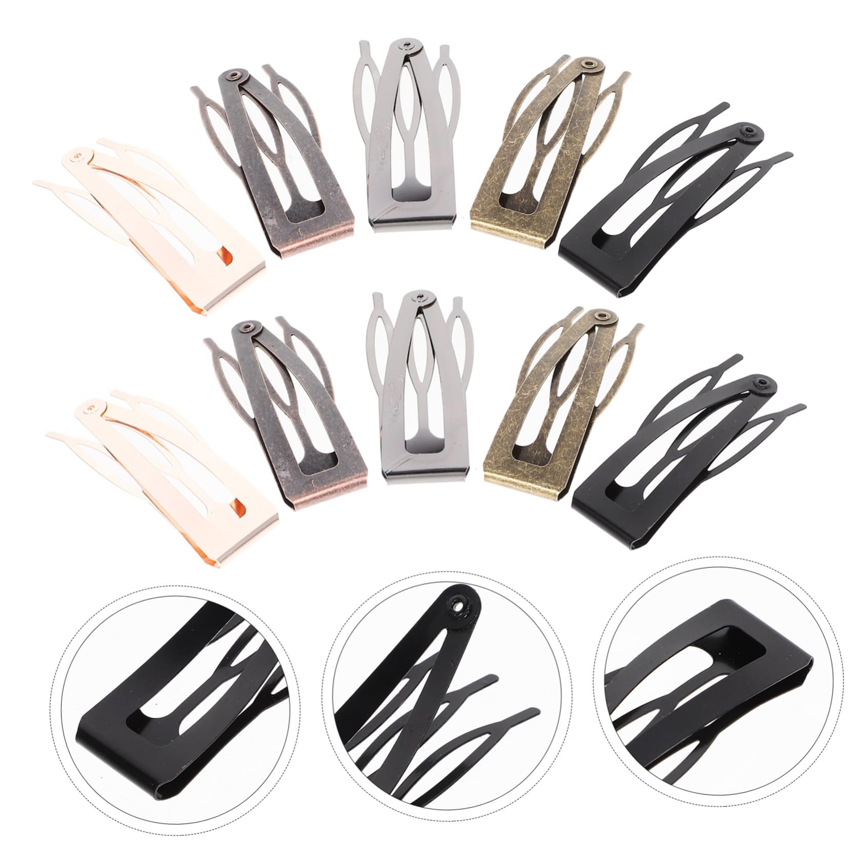 Haarspangen Haaraccessoires 40 Stück mit Schnappverschluss aus Metall Kreative und Elegante Kleine Haarclips Einfach zu Tragen für Frauen für Kurzes Haar