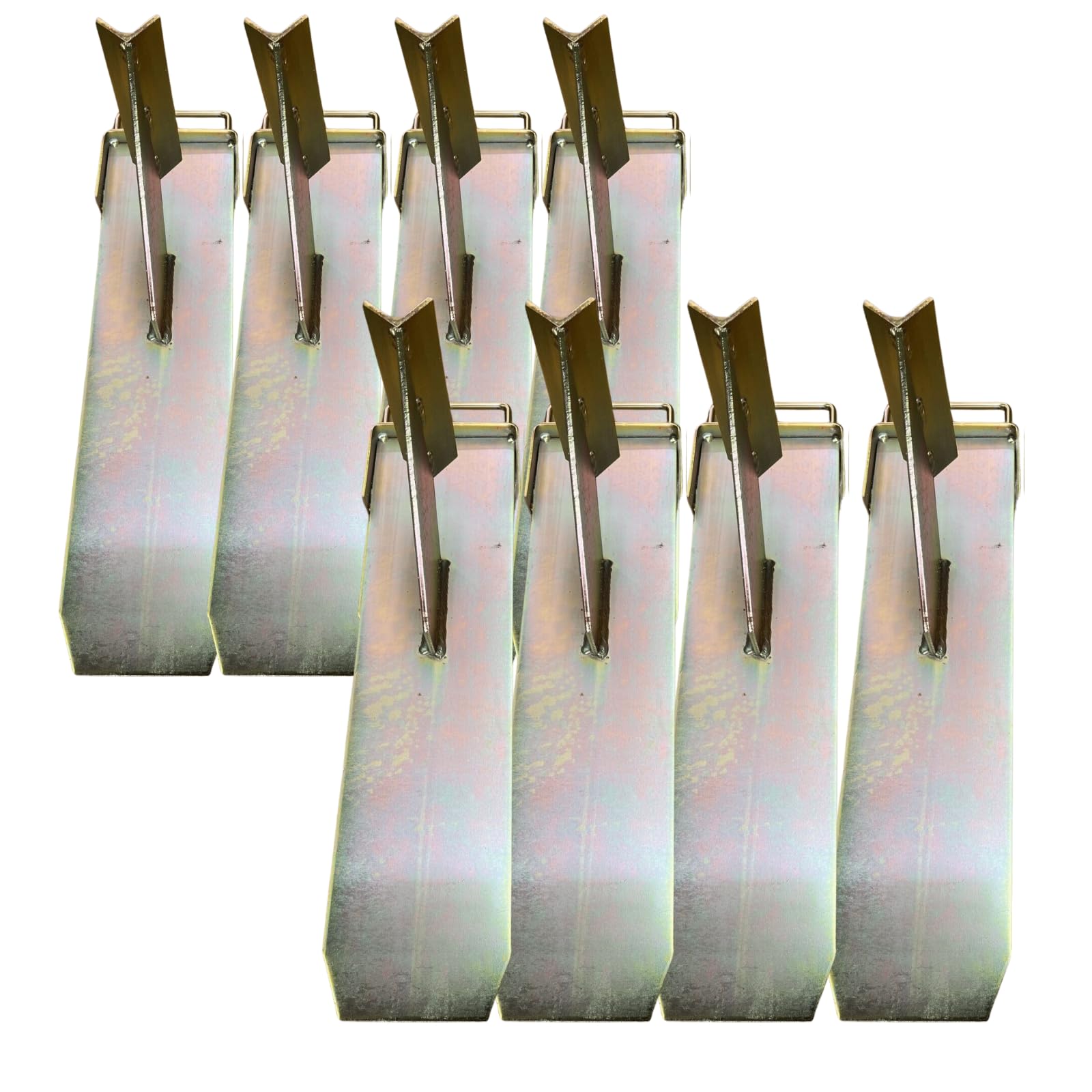 HILL TOP FABRICATIONS CO (1998) LTD - 8 x Extra Large Acro-Mate Prop Boys Brackets. Zinc Plated Gold, Long Lasting Non Corrosive Finish & Added Durability. Fits All Standard Acro Props British Made