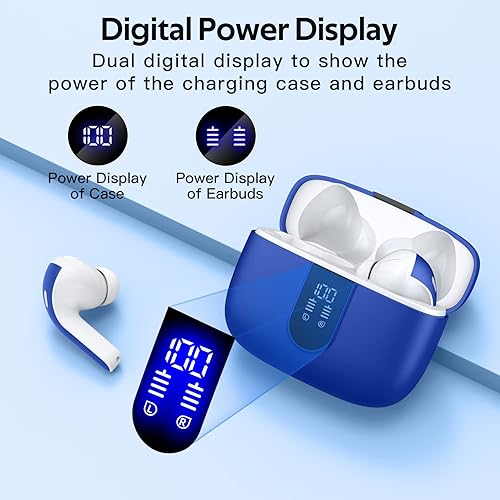 Miniatura 2 de TAGRY Bluetooth Headphones True Wireless Earbuds 60H Playback LED Power Display Earphones with Wireless Charging Case IPX5 Waterproof in-Ear Ear