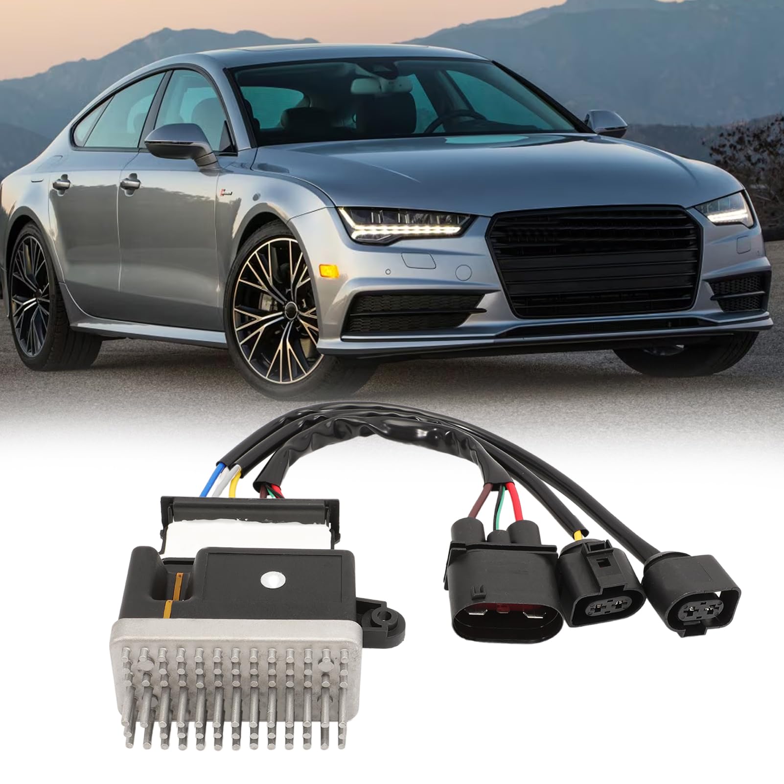 Dispositivo di controllo della ventola per Audi A6 C7 A5 8F7 A4 B8 Q3 8U 8R 2007-2018 8K095 9501A 8K0959501C (8 poli)
