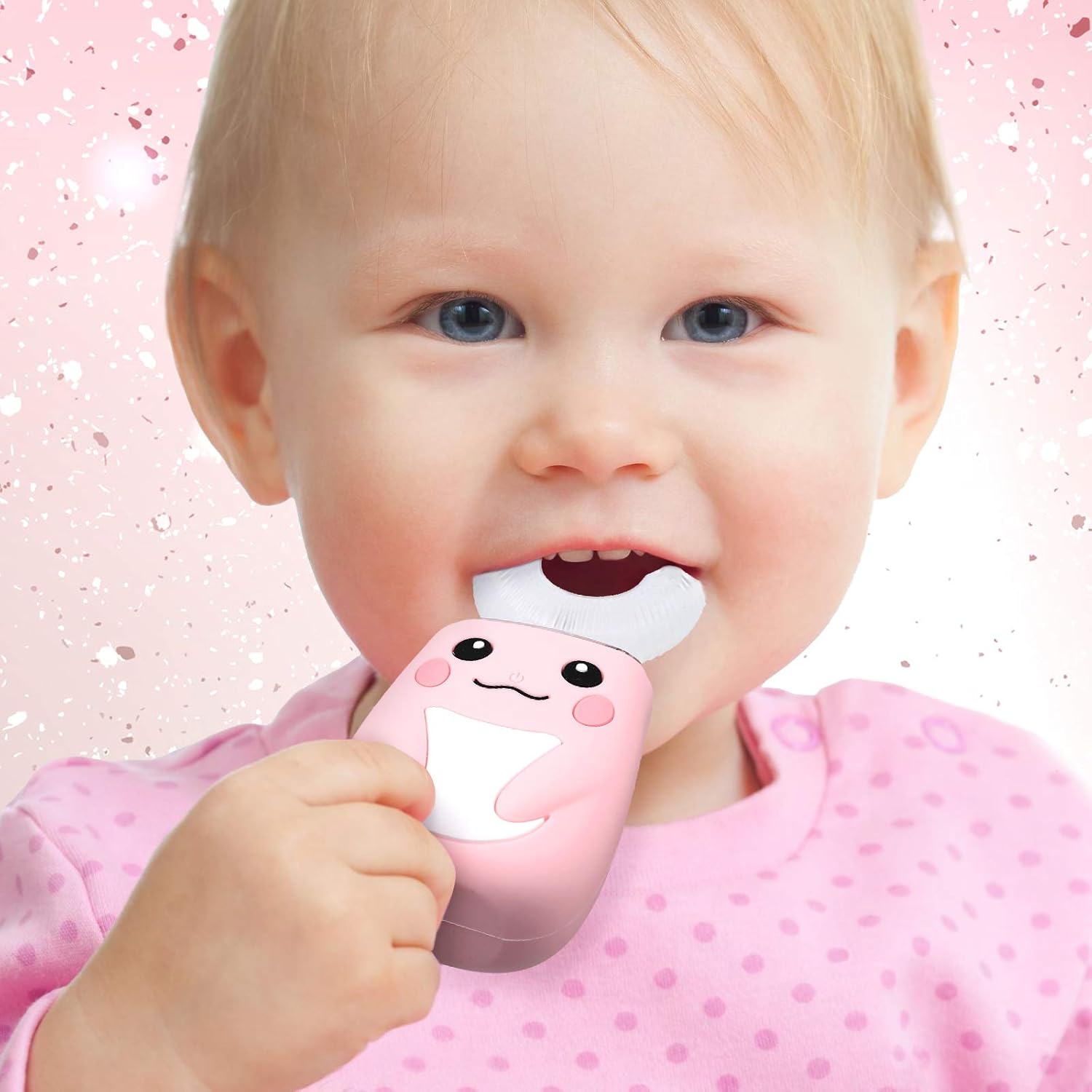 2 Pieces Kids U Shaped Electric Toothbrush, Ultrasonic Automatic Whitening Massage Toothbrush U-Type Cartoon Modeling Toothbrush with 4 Brush Heads for Sensitive Teeth Child 2-7 : Beauty & Personal Care