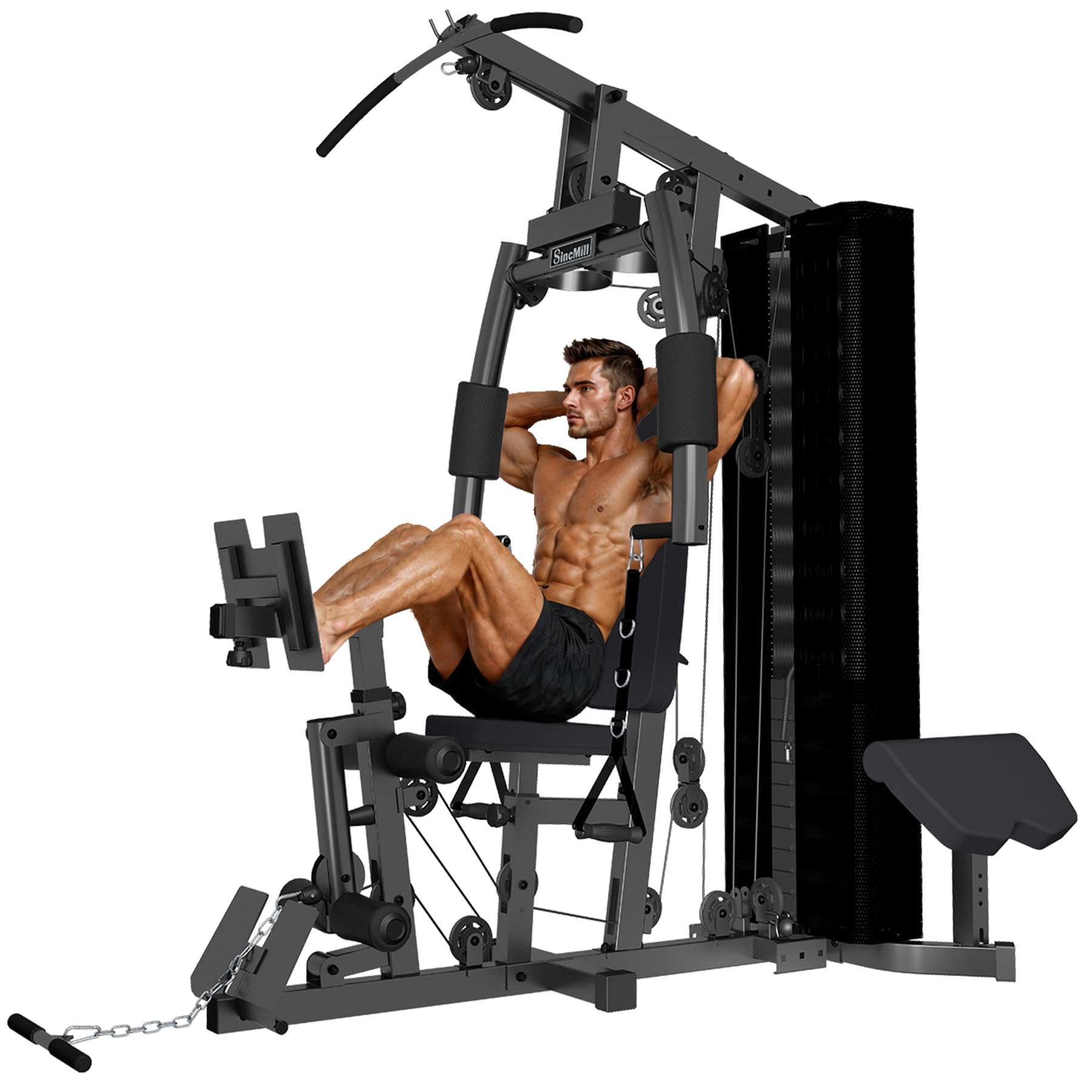 SincMill Home Gym Multifunctional Full Body Workout Station