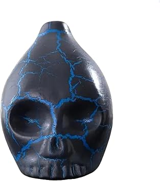 Screaming Aztec Death Whistle - 126+ dB Ceramic Whistle, Loudest Death Whistle Perfect for Halloween & Dias De Los Muertos Black + Blue