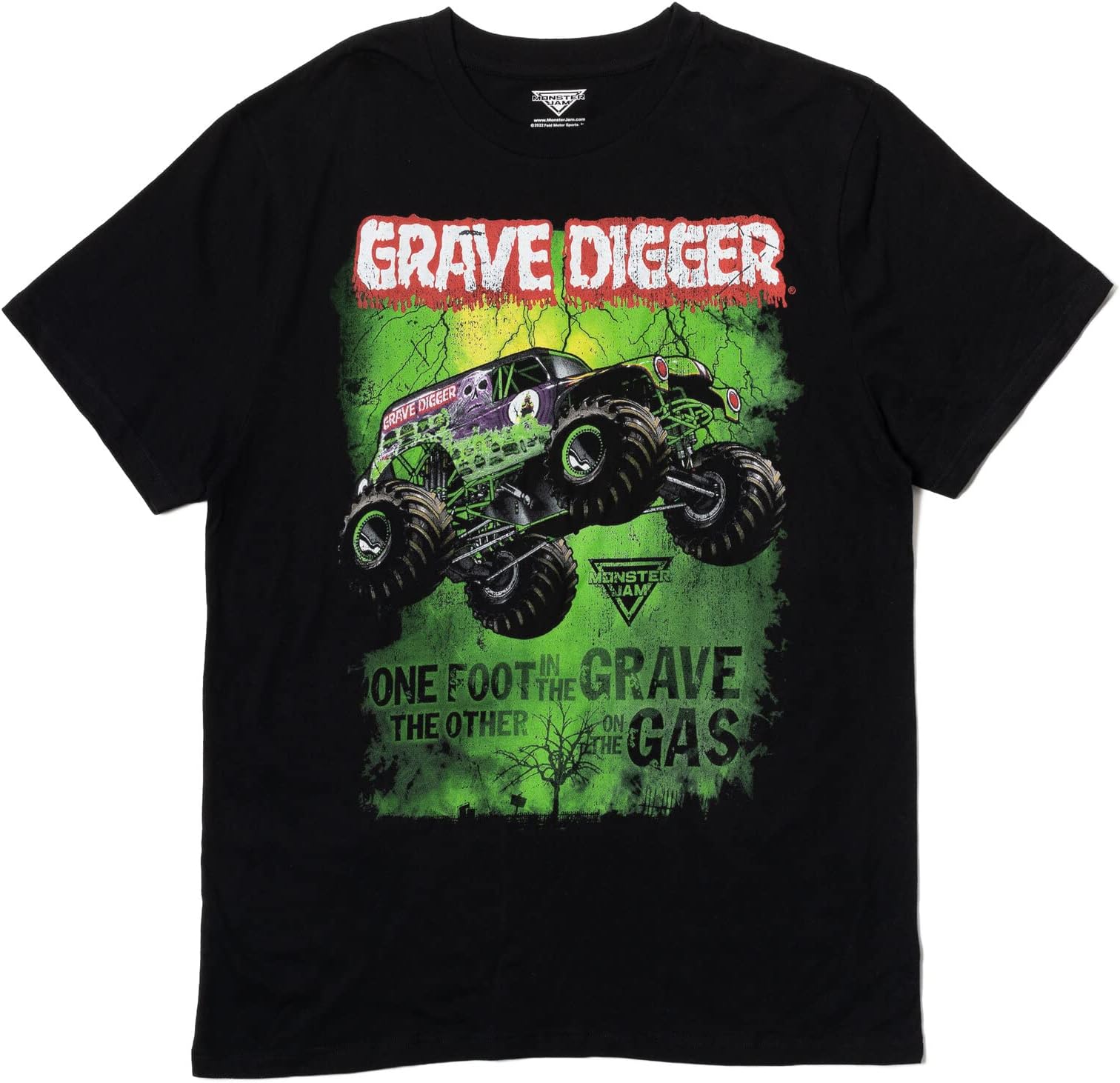 Trucks Grave Digger Pullover Graphic T-Shirt, Black, M