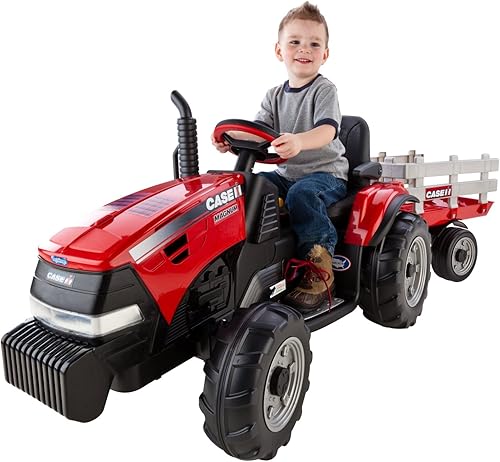 Peg Perego Tractor Case IH Magnum con remolque