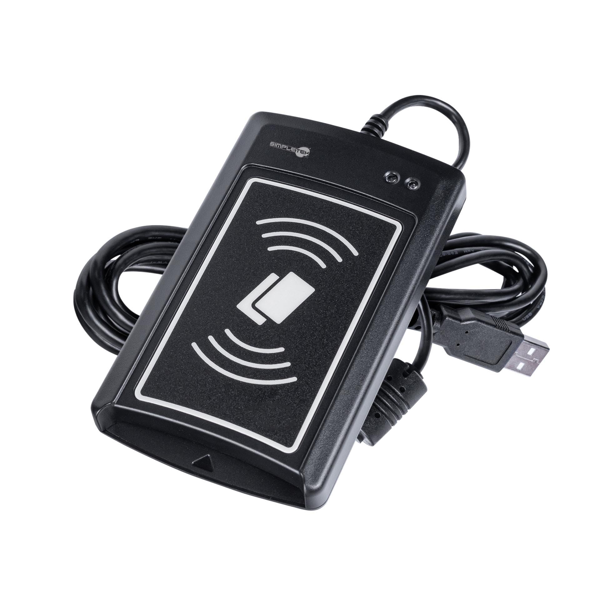 SIMPLETEK - Lettore Scrittore Smart Card RFID USB CCID Slot SAM Universale | indicatore LED e acustico, lettore badge, Contactless NFC, anticolissione, PC/SC, ISO 7816, ISO 14443, CAC, PIV, Buzzer
