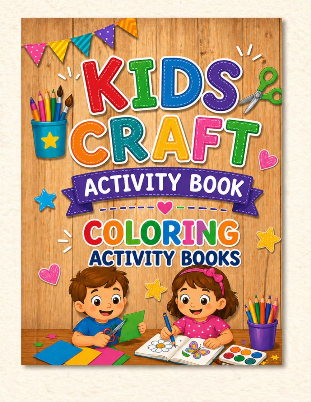 Kids Craft Activity Book: Cut and Paste Crafts for Kids Ages 3-6