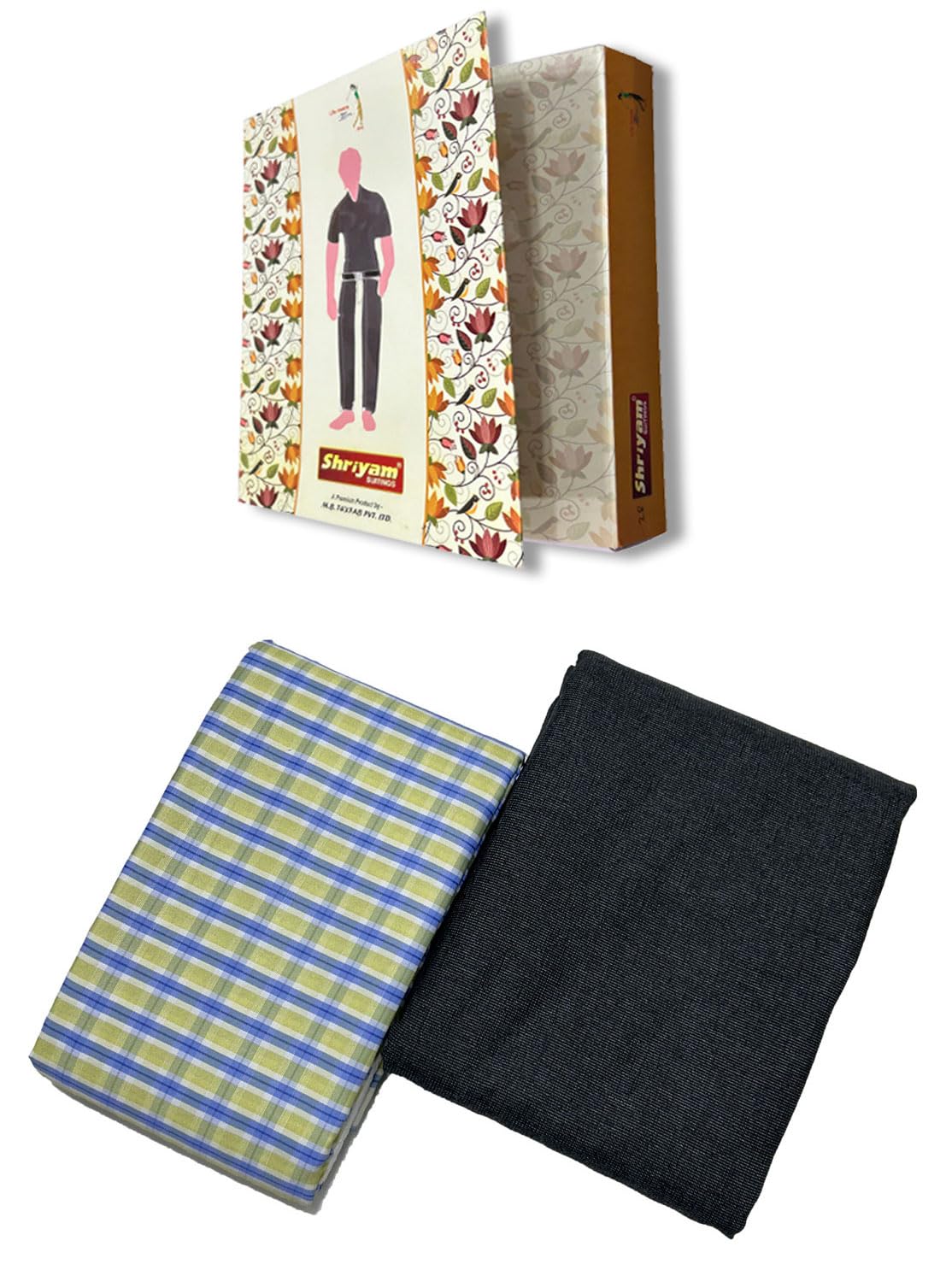 diplomat shirt pant combo pack (free size, full length fabric)