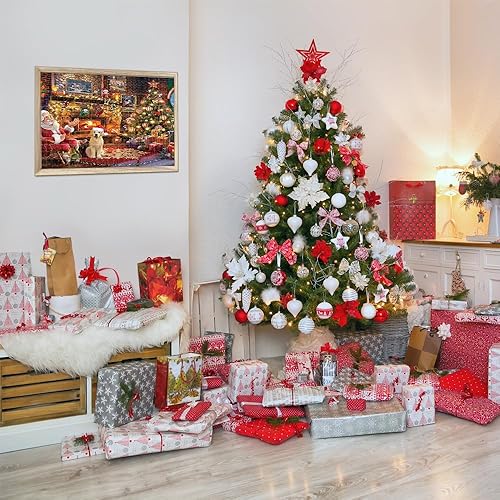 Miniatura 3 de Rompecabezas de Navidad de 1000 piezas, taller de Papá Noel, 24 piezas, 1008 piezas para adultos y niños, calendario de Adviento 2023, rompecabezas