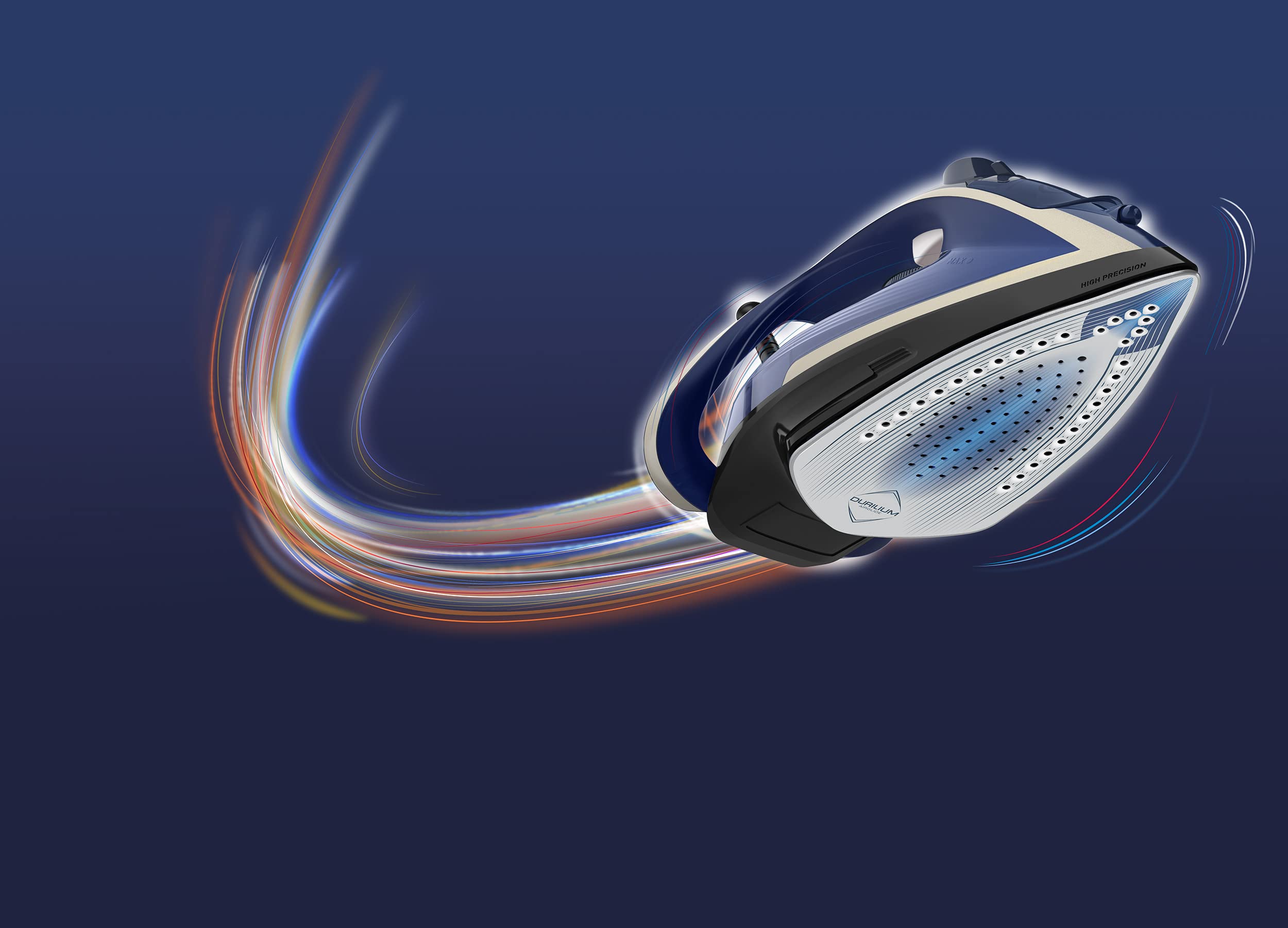 Tefal FV6846E1 Ultragliss Plus - Plancha de vapor antical, 2800 W, colector de cal extraíble, salida de vapor continua de 50 g/min, golpe de vapor de 260 g/min, apagado automático, azul/blanco