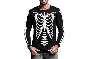 Mystical Men's Skeleton Sleeve Long Sleeve T-shirt