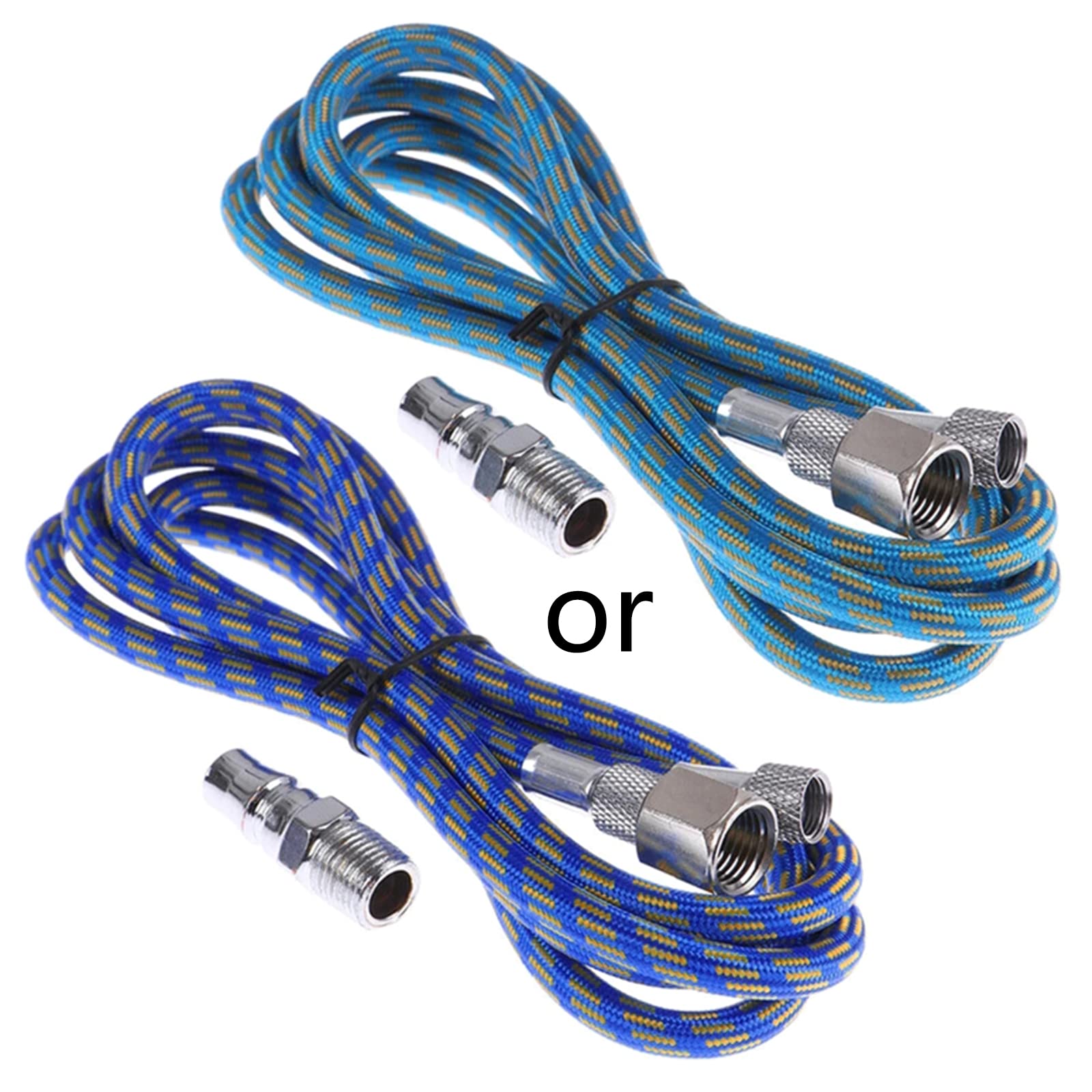 Msioytog Women's Quick Release Disconnect Coupler Accessories Pneumatic With Standard 1/8" Size Fittings On Both Ends Braided Air Hose Air Compressor Tool Adaptor Fitting