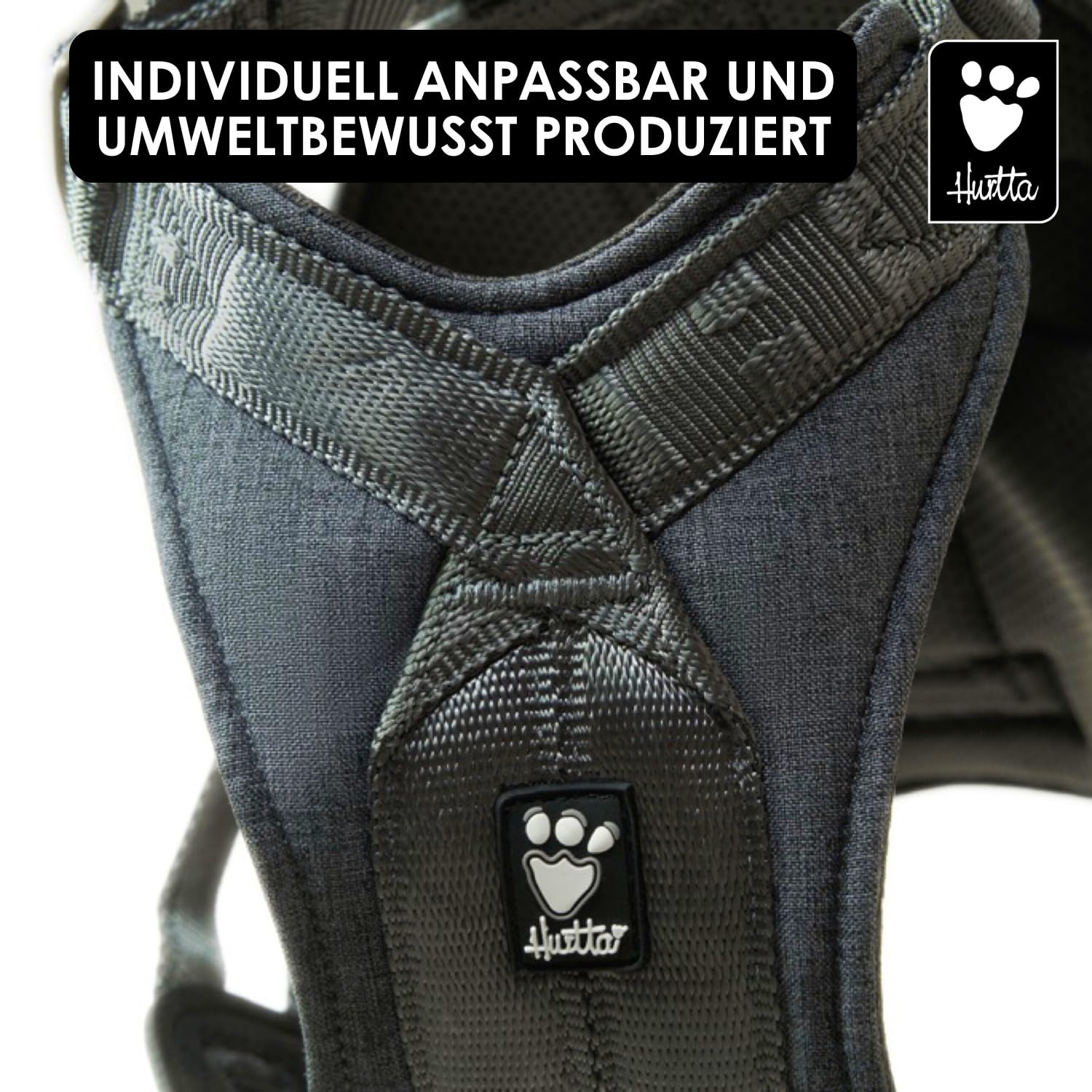 Hurtta Reise-Hundegeschirr ECO (10-20 kg, BlackBerry)