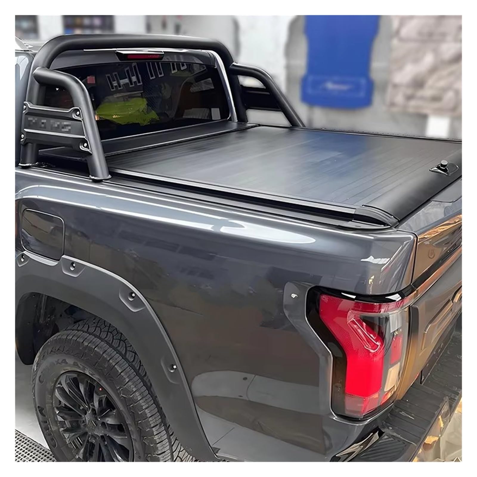 per Foton per Tunland V9 Coperchio per Cassone in Lega Alluminio per Camioncino con Coperchio A Rullo Retrattile Auto Bagagli Protezione Coperchio