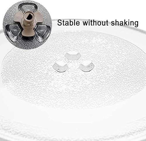 Miniatura 5 de Placa de vidrio para microondas, placa giratoria redonda de vidrio para microondas de 12.4 pulgadas  12.402in, placa de vidrio de microondas de 9.6