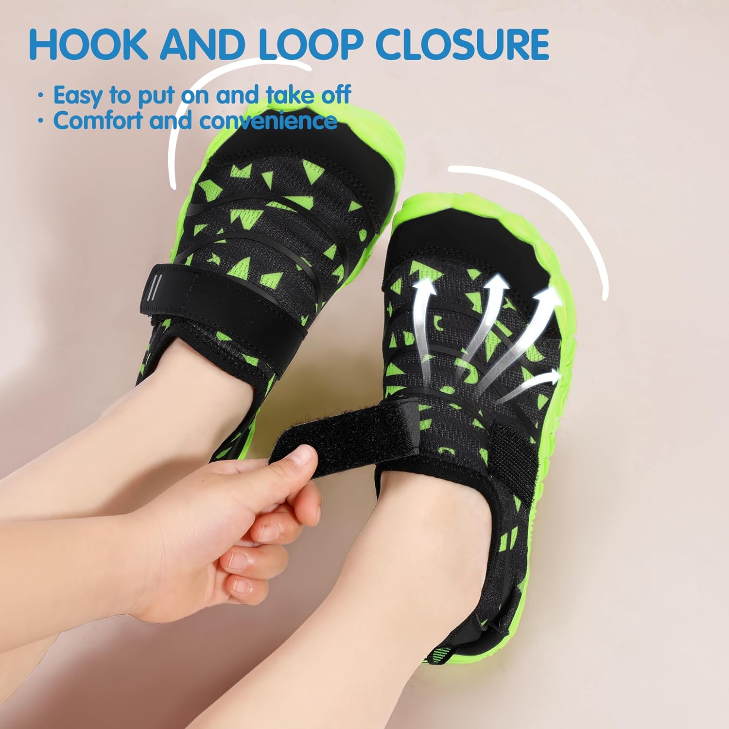 Hehainom Kids Water Shoes Girls Boys Quick Dry Barefoot Lightweight Sport Aqua Beach Pool Swim Shoes