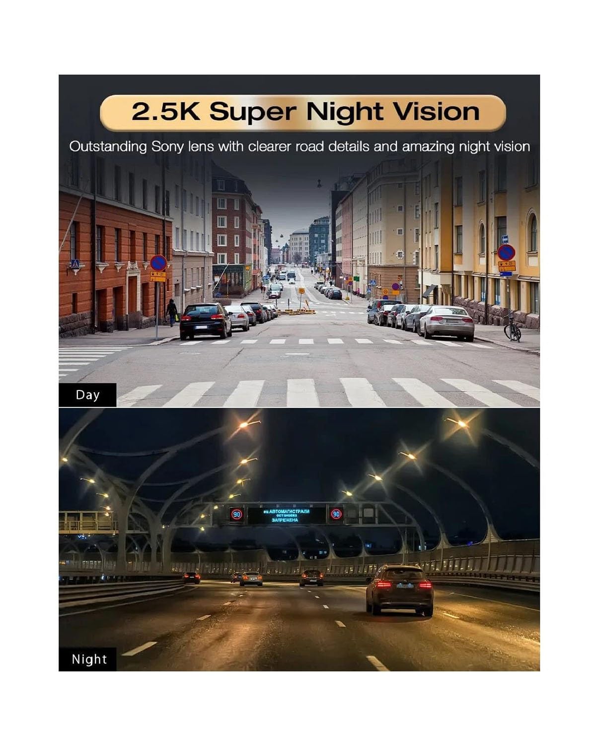 Dashcam Espejo DVR con WiFi Espejo Retrovisor para Coche Caja Negra Grabadora De Vídeo 2K Dash CAM Registrador Cámara De Visión Trasera Cámara Coche(6M Add PowerBox None)