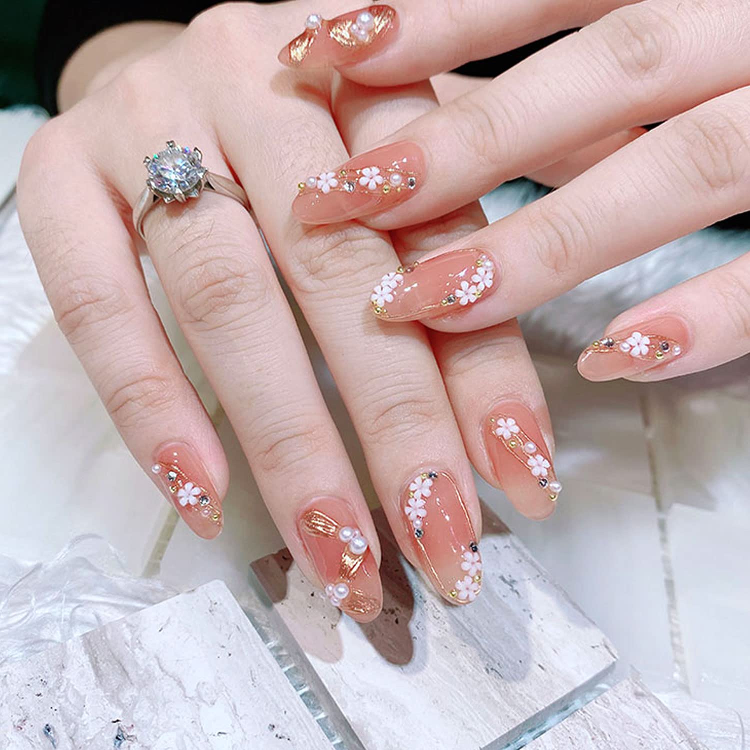 3Dアートお花 Amazon.co.jp: 3D フラワー ネイルチャーム 6箱 変色した花 ネイル