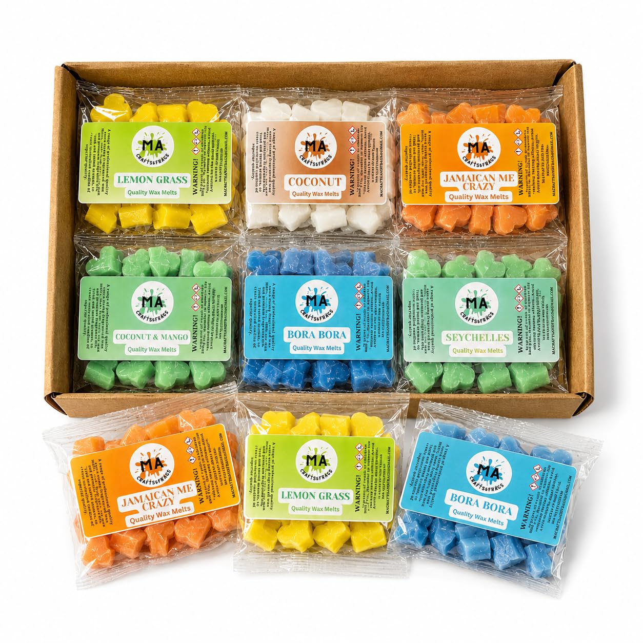 Tropical Island Escape Soy Wax Melts โ Handmade Long Lasting Home Fragrance
