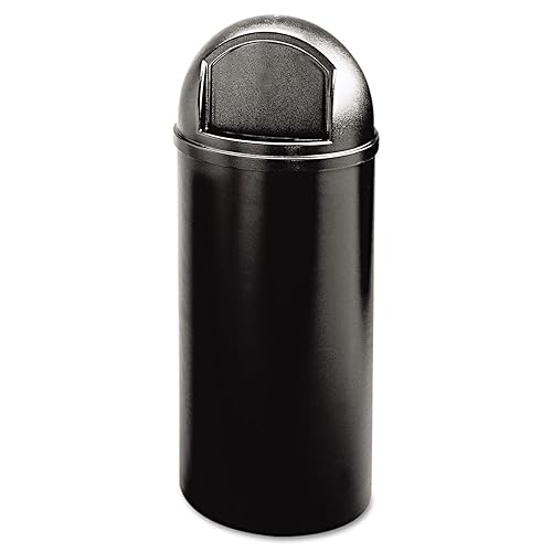 Rubbermaid Commercial Marshal Classic, papelera, Negro, 1